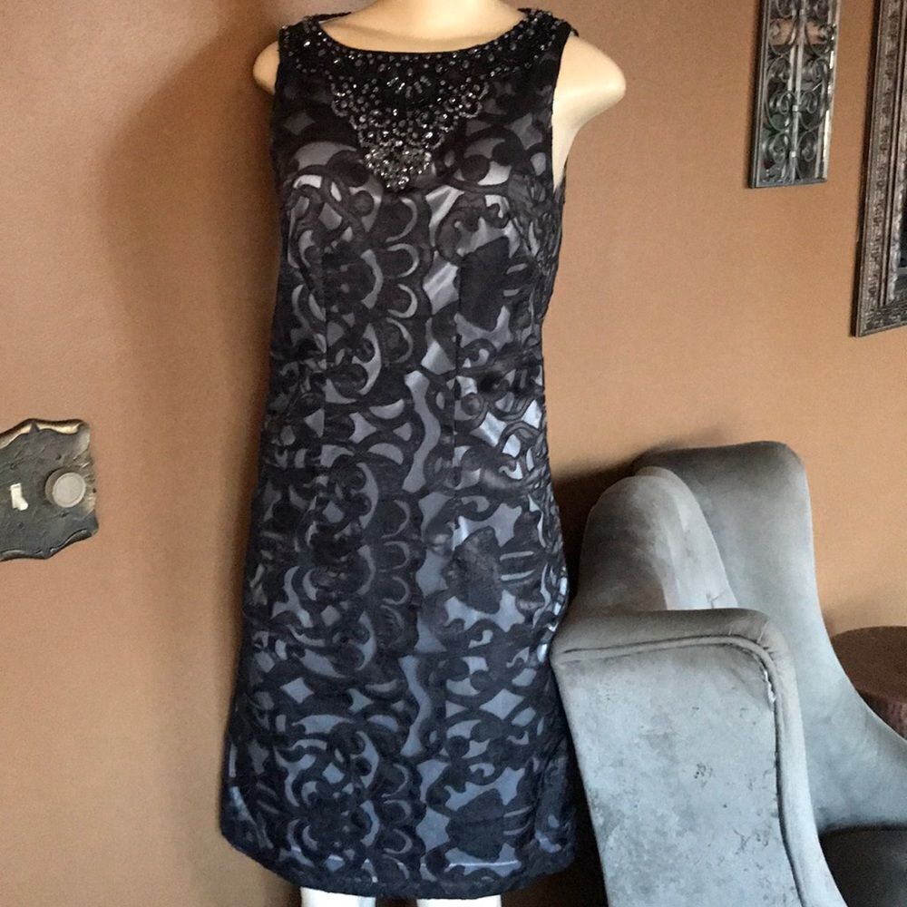 Suewong designer jeweled cocktail dress 4